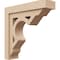 Ekena Millwork 5"W x 20"D x 20"H Thin Sheridan Rough Cedar Woodgrain TimberThane Corbel, Primed Tan CORUR05X20X20SHERCPR - alternate 1